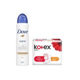 Dove Deodorant Orijinal 150Ml+Kotex Normal