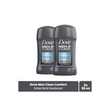 Dove (Dove) 2 Adet Men Clean Comfort Stick Deodorant 50 ml