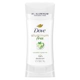 Dove Güvercin%0 Alüminyum Deodorant Çubuk Koltuk Altı Bakımı Salatalık Ve Yeşil Çay Için Tahriş Etmeyen, 2,6 Oz