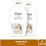 Dove Hindistan Cevizi Yağı ve Badem Sütü Özlü Nemlendiricili Sıvı Sabun 500 ml x 2