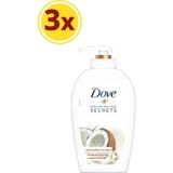 Dove Hindistan Cevizi Yağı ve Badem Sütü Özlü Nemlendiricili Sıvı Sabun 500 ml x 3