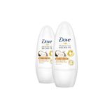 Dove Kadın Deodorant Hindistan Cevizi Rollon 50ml X2