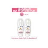 Dove Kadın Roll On Deodorant Eventone 1/4 Nemlendirici Krem 50 ml x2