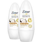 Dove Kadın Roll-on Deodorant Hindistan Cevizi 50 ml x 2 Pudrasız Etkili Koruma