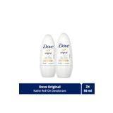 Dove Kadın Roll On Deodorant Original 1/4 Nemlendirici Krem 50ml X2 Adet