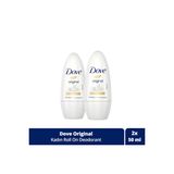 Dove Kadın Roll On Deodorant Original 1/4 Nemlendirici Krem 50ml x2