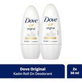 Dove Kadın Roll On Deodorant Original 50ml x2 Alkol İçermeyen Yumuşak Formül ile Tazelik - 50 ml
