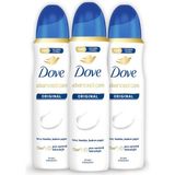 Dove Kadın Sprey Deodorant Advanced Care Orjinal 72 Saat Koruma 150 ml X3