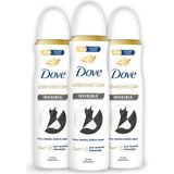 Dove Kadın Sprey Deodorant Invisible Advanced Care 150 ml x 3 72 Saat Koruma Sağlar