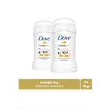 Dove Kadın Stick Deodorant Invisible Dry 1/4 Nemlendirici Krem Etkili 40ml X2 Adet