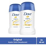 Dove Kadın Stick Deodorant Original 48 Saat Nemlendirici Krem Etkili 40 G X2 - 40 gr