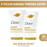 Dove Kurtarıcı Onarıcı Saç Bakım Kremi Peptit Bond Repair 250 ml X2 - Renksiz