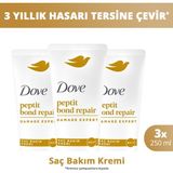 Dove Kurtarıcı Onarıcı Saç Bakım Kremi Peptit Bond Repair 250 ml X3 - Renksiz