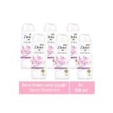 Dove Lotus 6x150 ml Kadın Sprey Deodorant