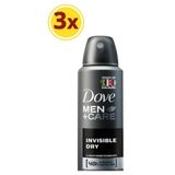 Dove Men Erkek Deodorant Sprey Invisible Dry X3