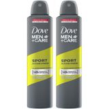 Dove Men+Care Sport Active Fresh Erkek Deodorant Sprey 250 ml – 48 Saat Ter Koku Koruması X 2 ADET