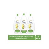 Dove Nemlendirici Duş Jeli Avokado Yağı ve Kalendula Özü 450 ml X3