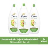 Dove Nemlendirici Duş Jeli Avokado Yağı ve Kalendula Özü 450 ml X3