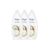 Dove Nemlendirici Hindistan Cevizi Yaği & Badem Sütü Özü Duş Jeli 500 ml x 3 Adet