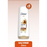 Dove Onarıcı Bakım Argan Yağı 6x350 ml Saç Kremi