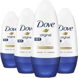 Dove Original 4x50 ml Kadın Roll-On Deodorant