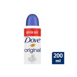 Dove Original Kadın Sprey Deodorant, Nemlendirici Krem Etkili, 200ml, Büyük Boy