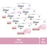 Dove Pink Beauty Cream Bar 8 Adet 90 G Kokusuz Nemlendirici Etkili Sabun Seti