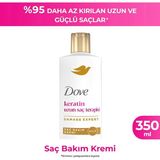 Dove Saç Bakım Kremi Keratin Uzun Saç Terapisi 350 ml - Renksiz