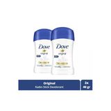 Dove Stick Deodorant Original Nemlendirici Krem Etkili 40 Gr 2 Adet