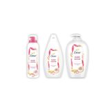 Dove Sugar Cookie Duş Jeli 450 ml, Sıvı Sabun 450 ml, Duş Köpüğü 200 ml Set