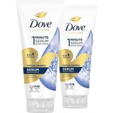 Dove Ultra Care 1 Minute Serum Saç Bakım Kremi 170 ml X2 Kokusuz Pamuk Karışımı Sürdürülebilir Malzeme
