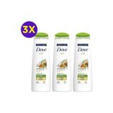 Dove Ultra Care Dökülme Karşıtı Bakım Avokado Özü 3x400 ml Saç Bakım Şampuanı