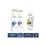 Dove Ultra Care Saç Bakım Şampuanı Yoğun Onarıcı 400 ml X2 1 Minute Serum Bakım Kremi 170 ml