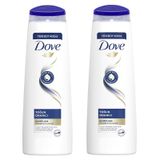 Dove Yoğun Onarıcı Yıpranmış Saçlar İçin 2x400 ml Saç Bakım Şampuanı
