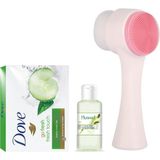 Dove Yüz Temizleme Fırçası Kolonya 35 ml Cream Bar Salatalıklı Sabun 100 gr