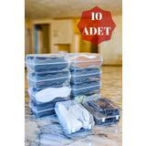 DOVİHOME 10 Adet Klipssiz Erkek Ayakkabı Kutusu Büyük Boy Steril Ayakkabı Saklama Düzenleyici Organizer