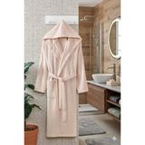 Dowry Bej Kapüşonlu Oversize Bornoz / Unısex 2xl