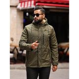 Doxger Içi Kürklü Erkek Mont - 3M9-Haki - 2XL