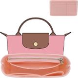 Doxo Longchamp Le Pliage Mini Orijinal/Yeşil Kılıf ve Daha Fazlası ile Uyumlu Keçe Çanta Düzenleyici Ekleme, Kadın Çantası için Fermuarlı Ekstra Küçük Çanta İçi (Mini, Pembe)
