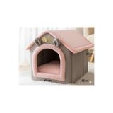 doyapet pembe villa özel tasarım kedi ve köpek yatağı evi kulübesi