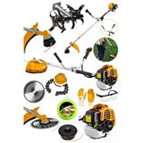 Dozzer 2.1 Hp Profesyonel Yan Tipi Benzinli Tırpan Ot Çalı Çim Biçme Makinesi + Çapa & Canavar Başlık