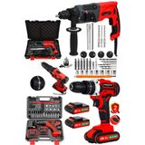 Dozzer 88 Vf 12 Ah Setli Akülü Vidalama Matkap & Bakır Sargılı 2.30MM Kırıcı Delici Matkap Mega 2 Li Set