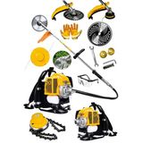 Dozzer Alman 14 Hp Benzinli Sirt Tipi Ot Cali Cim Bicme Kesme Tirpan Makinesi Tirpani