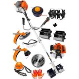 Dozzer Alman 14HP Prof. Benzinli Yan Tipi Tırpan Ot Çalı Çim Biçme Makinesi + Akrobat +Dip Çapa Güçlü Performans