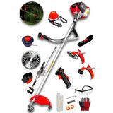 DOZZER Alman 20 Hp Profesyonel Yan Tipi Benzinli Tırpan Ot Çalı Çim Biçme Makinesi +Zeytin Silkme & Canavar