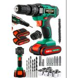 Dozzer Alman Darbeli 58 Vf 12 Ah Magnezyum Sargılı Motor Çelik Şanzuman Çift Akülü Şarjlı Matkap