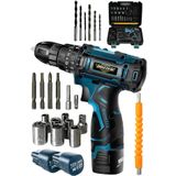 Dozzer Alman Titan Serii 58VOLT 12 Ah 27 Pcs Setkorumalı Çelik Şanzuman 2 Akülü Vidalama Şarjlı Matkap