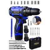 Dozzer Blu-X Seri 258 V 12 Ah 27 Parça Motor Koruma Çelik Şanzuman 2 Akülü Vidalama Şarjlı Matkap