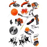 Dozzer Dolmar Serii 2.1 Hp Prof. Yan Tipi Benzinli Tırpan Ot Çalı Çim Biçme Makinesi + Çapa Hediye