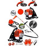 Dozzer Dolmar Serii 2.4 Hp Sırt Tipi Benzinli Ot Çalı Çim Biçme Tırpan Makinesi Tirpan Canavar Başlık
